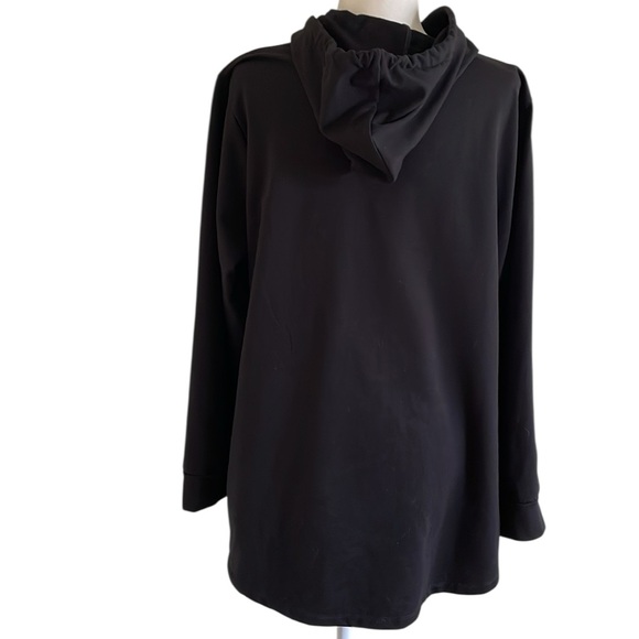 MICHAEL KORS GOLD STUDDED BLACK HOODIE Size 2X Black Goldtone Hardware - Picture 4 of 13